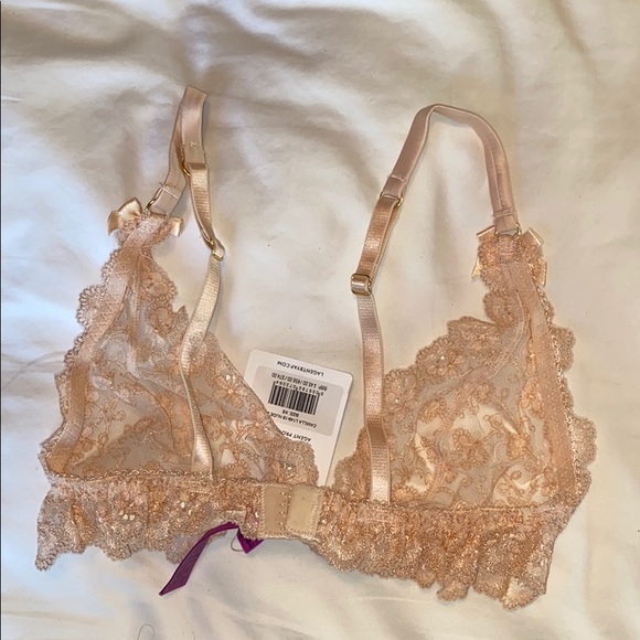 NWT L’Agent by AP Camilla Lace Triangle Bralette - Picture 6 of 11